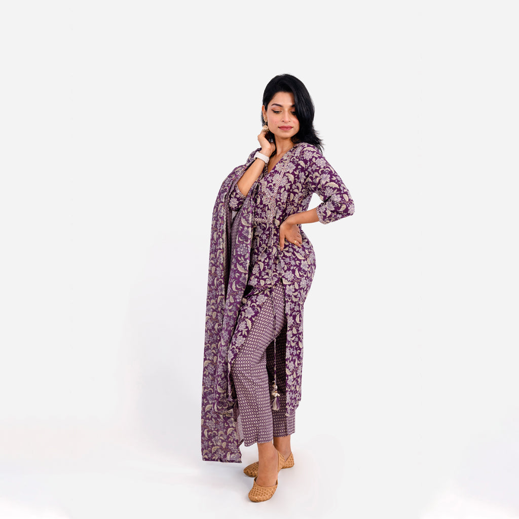 Lotus and The Wine Cotton Suit