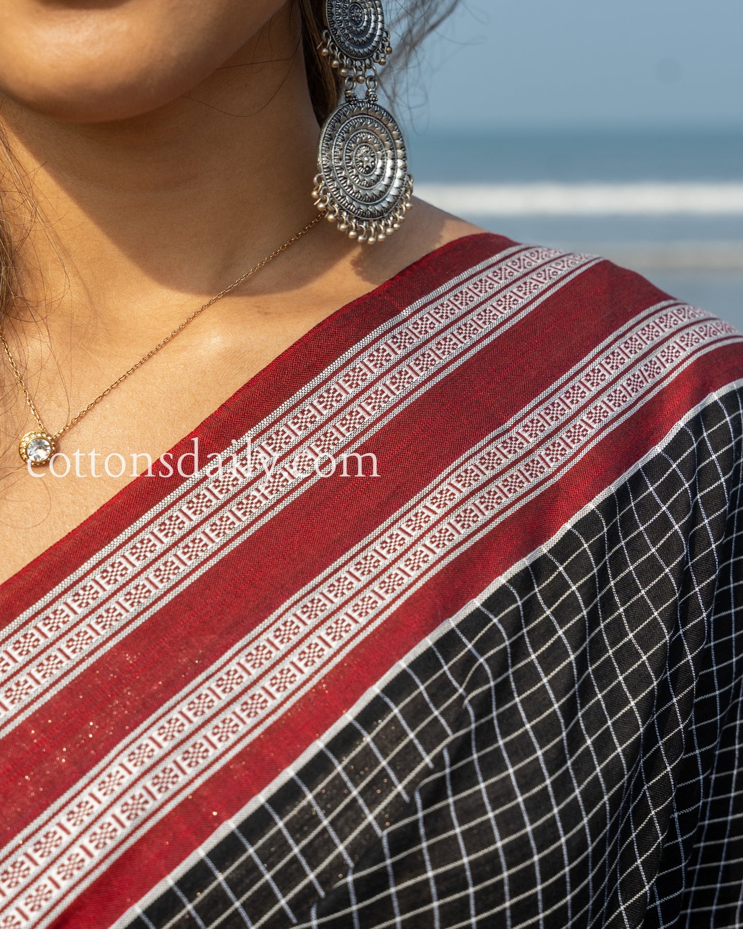 Beauty in Miramar Black Kunbi Saree
