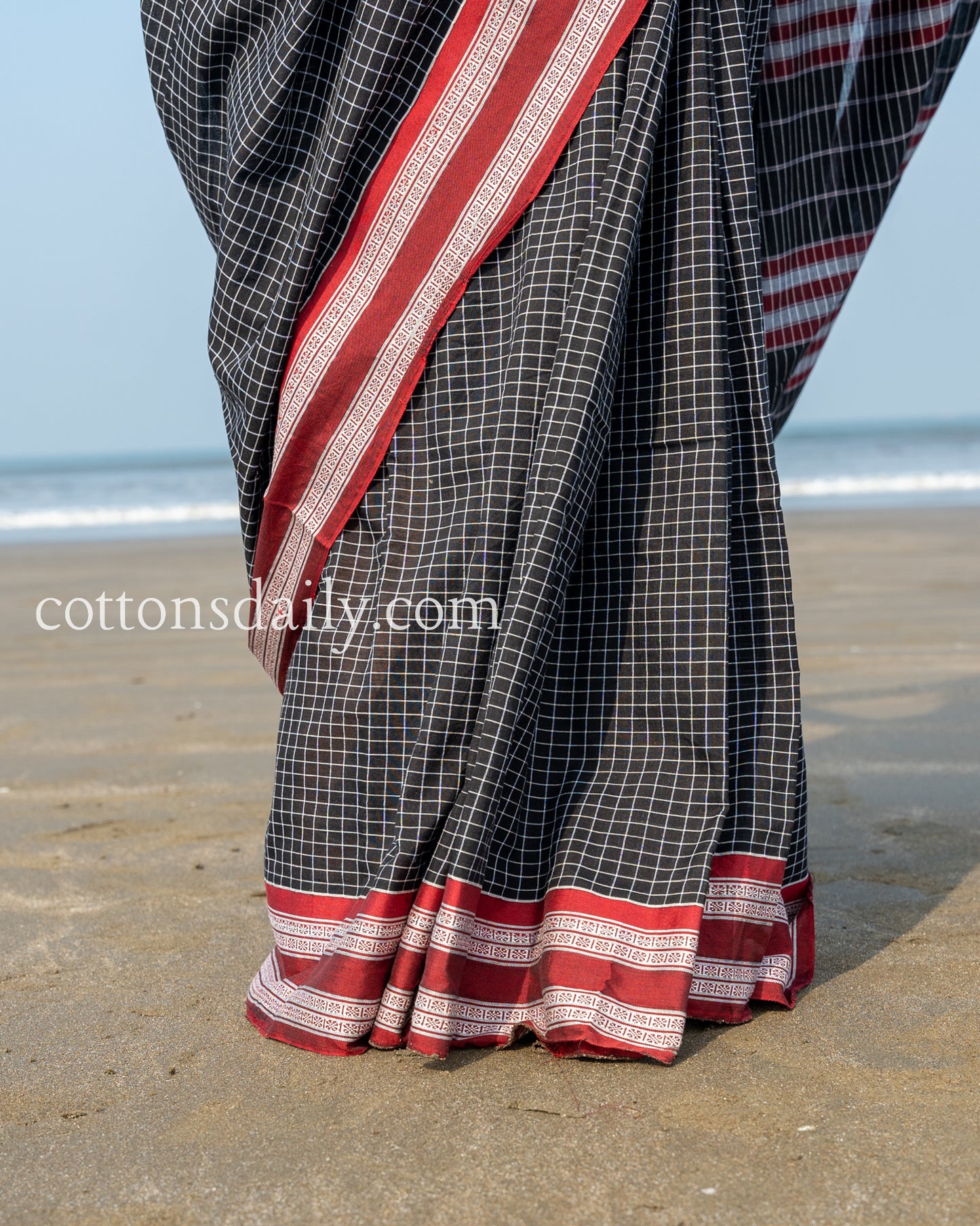 Beauty in Miramar Black Kunbi Saree