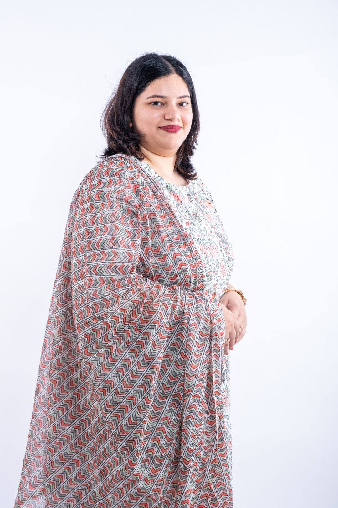 Lotus Rapid Printed Cotton Plus Size Suit
