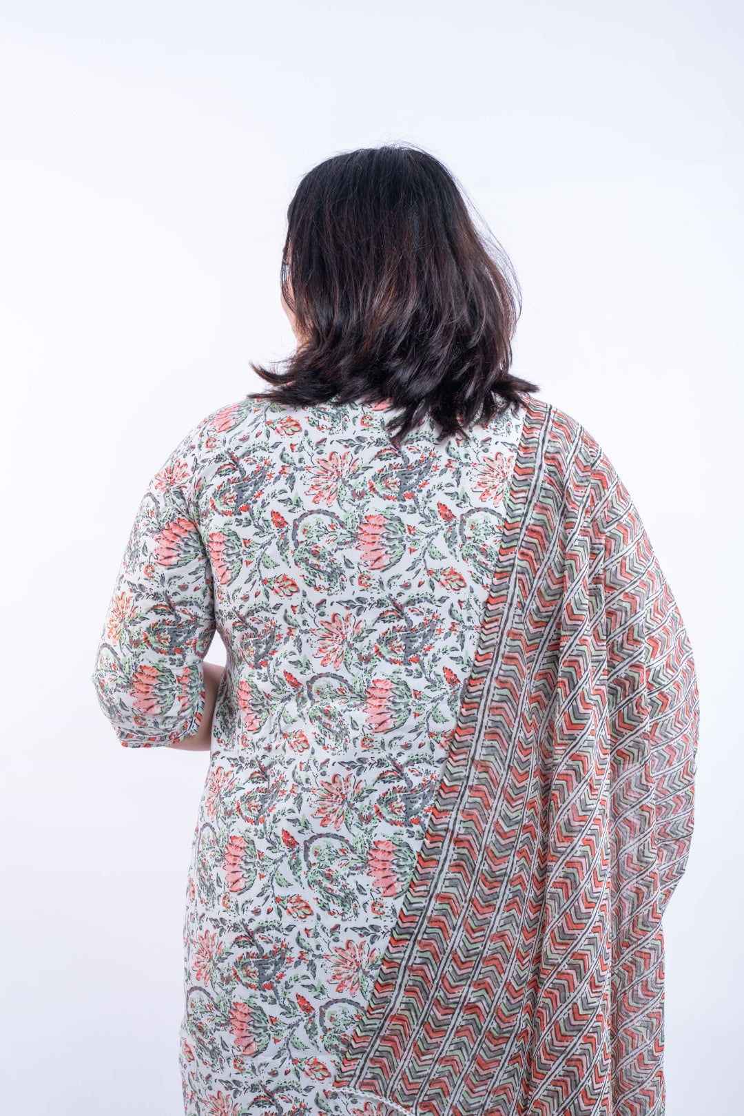 Lotus Rapid Printed Cotton Plus Size Suit