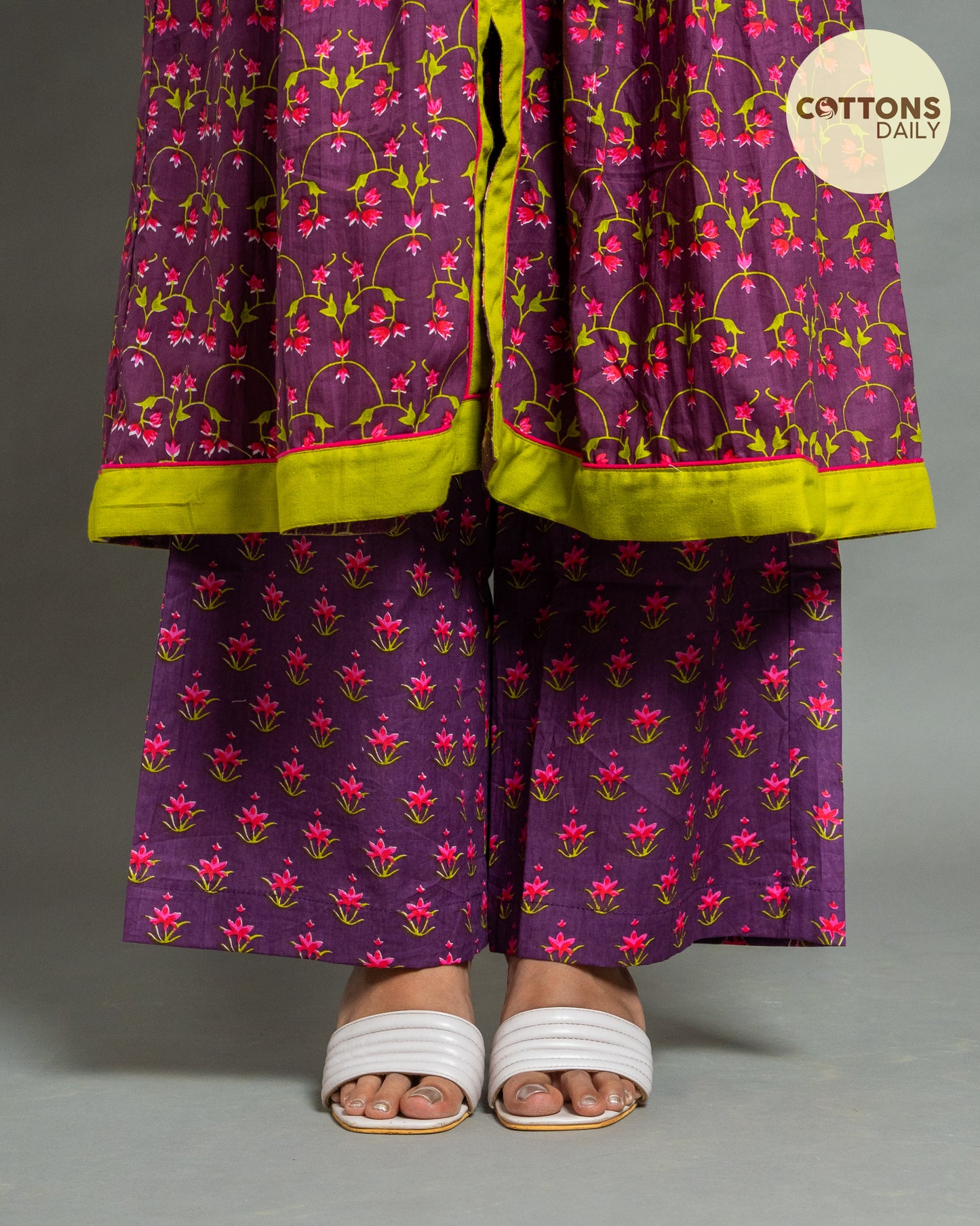 Dazzling Jasmine Cotton Kurta Set