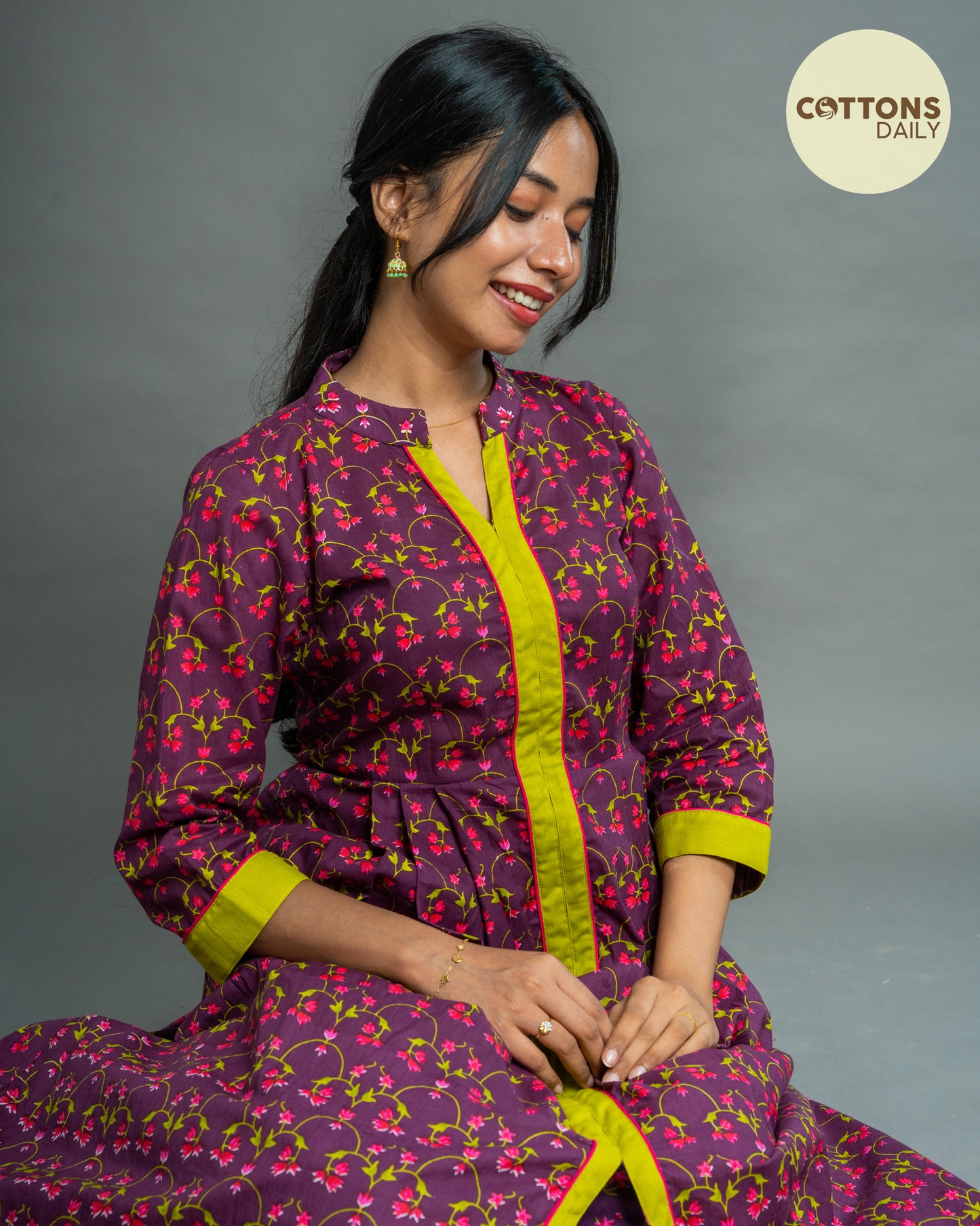 Dazzling Jasmine Cotton Kurta Set