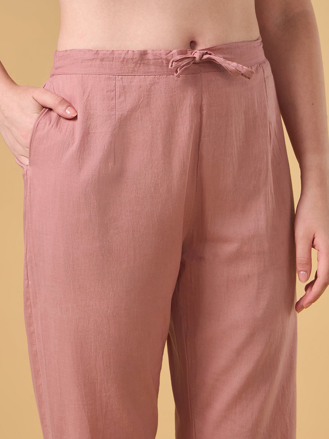 Blushing Peach Cotton Co-ord Set