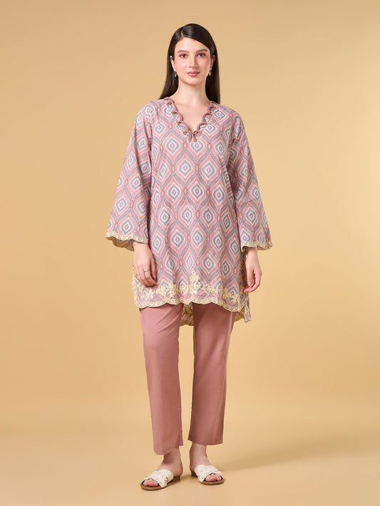 Blushing Peach Cotton Co-ord Set