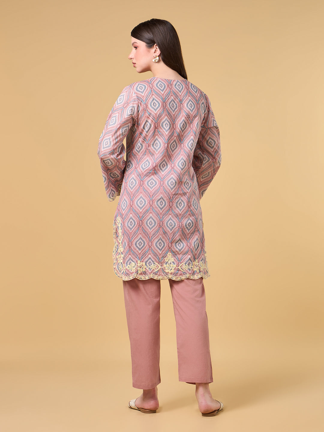 Blushing Peach Cotton Co-ord Set