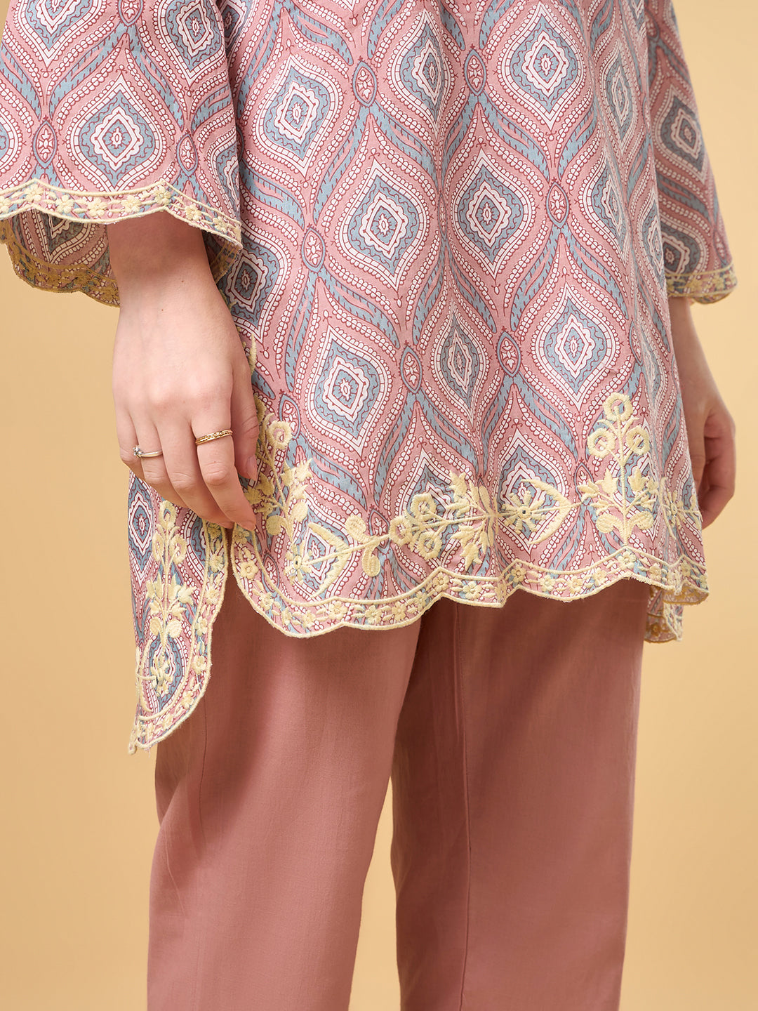 Blushing Peach Cotton Co-ord Set