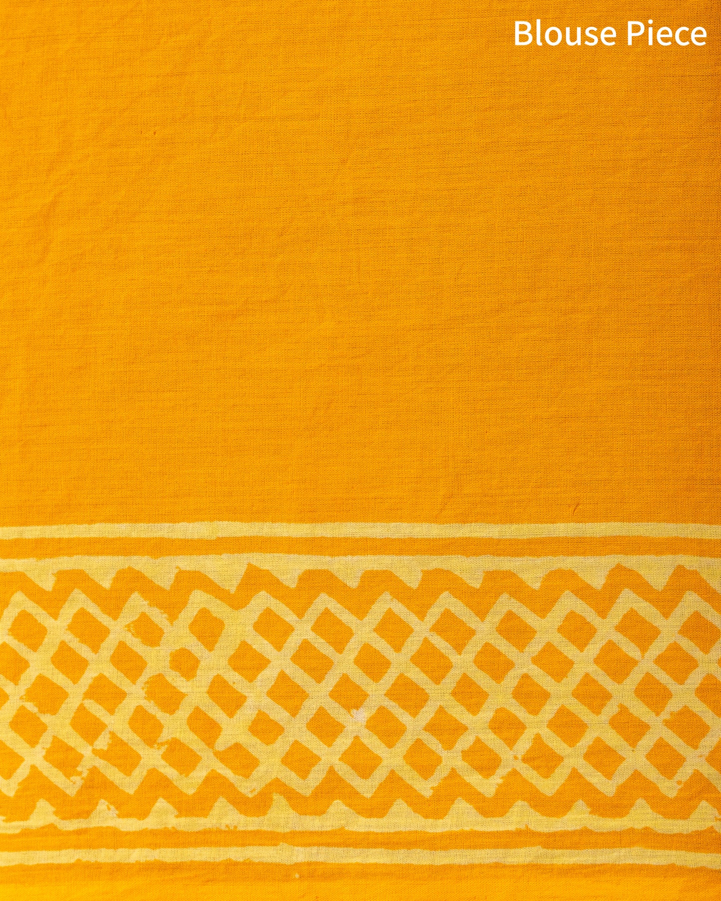 Sunny Yellow Floral Handblock Print Mul Cotton Saree