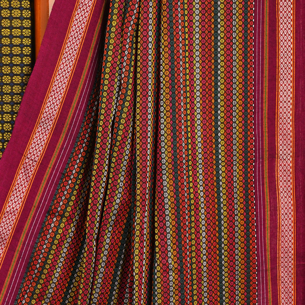 Navya Multicolor Cotton Khun Saree