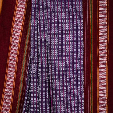 Taarika Purple Cotton Khun Saree